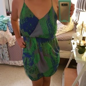 Green Print Dress
